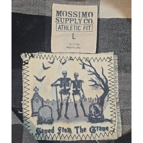 OOAK Upcycle Distressed Flannel Shacket Jason Friday the 13th Horror Boyfriend L - Picture 11 of 12